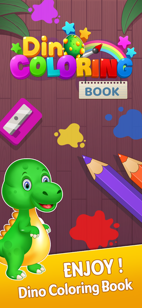 Dino Coloring & Drawing Book - Gameplay image of android game