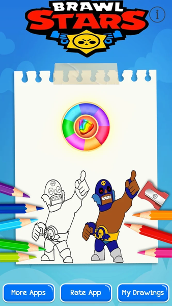 brawl stars bs coloring game - Gameplay image of android game