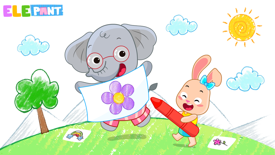 ElePant: Drawing apps for kids - عکس برنامه موبایلی اندروید