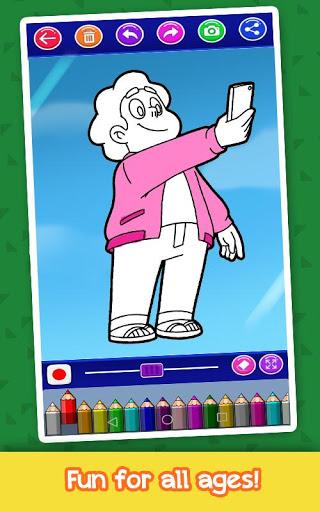 Steven universe coloring game - Gameplay image of android game