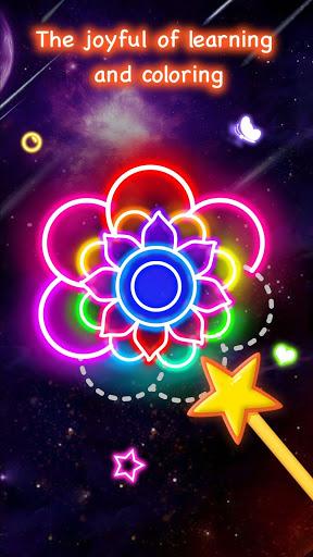 Learn To Draw Glow Flower - Image screenshot of android app