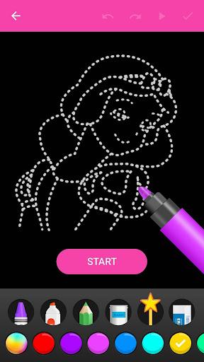 Learn To Draw Glow Princess - عکس بازی موبایلی اندروید