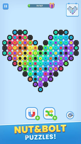 Screw Art: Pixel Art Games - Gameplay image of android game