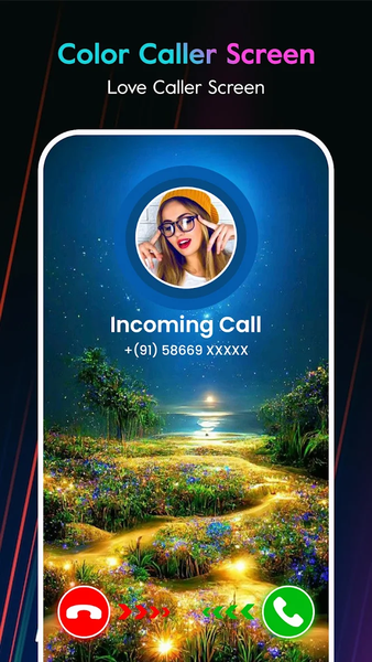 Color Caller Screen Theme - Image screenshot of android app