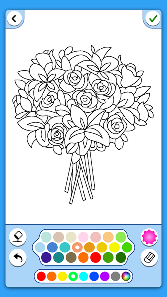 Adult Coloring: Flowers - Image screenshot of android app