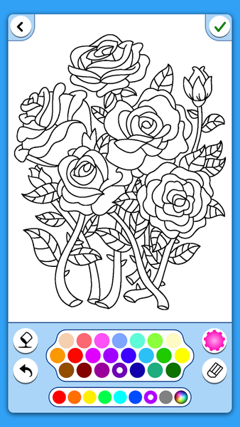 Adult Coloring: Flowers - Image screenshot of android app