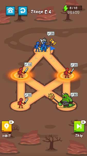 Stickman Legions Battle Game - Gameplay image of android game