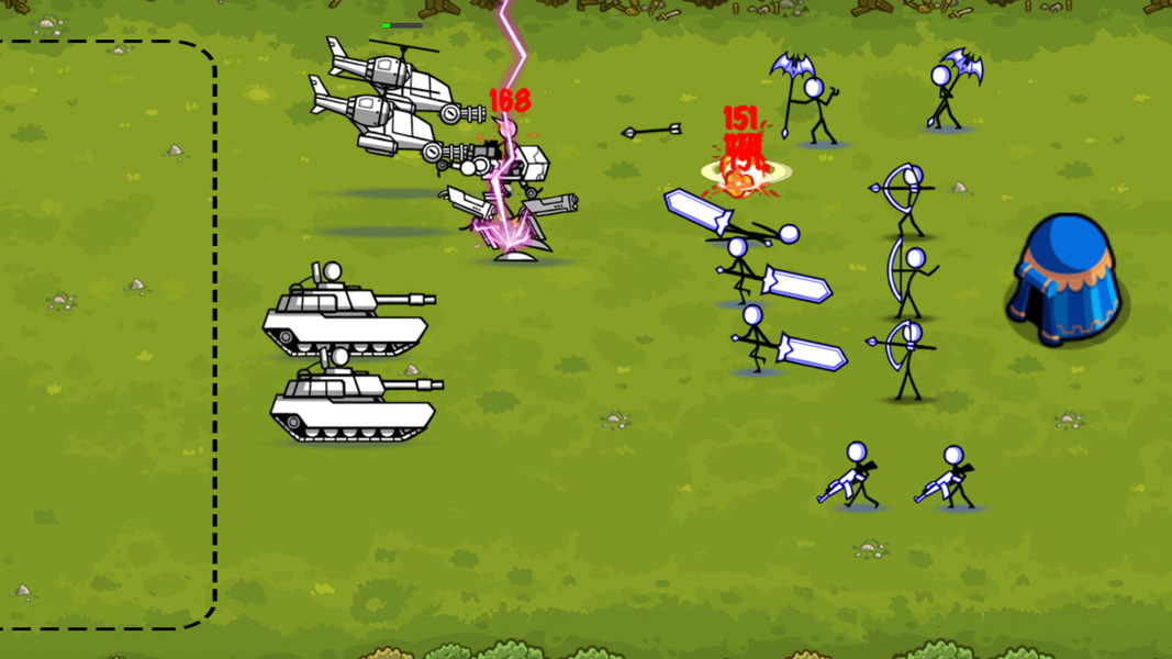 Stickman Army War - Stick Game - Gameplay image of android game