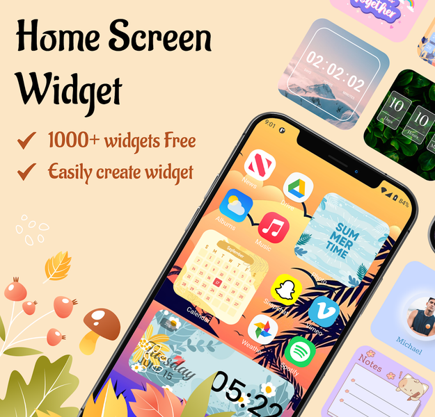 Colorful Widget - Magic Widget - عکس برنامه موبایلی اندروید