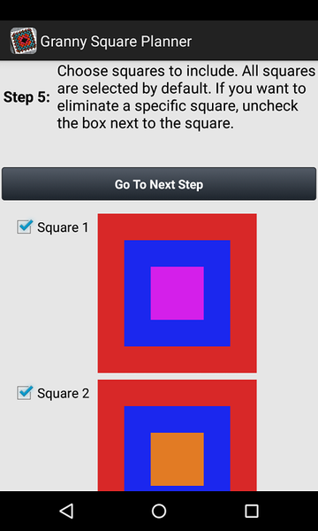 Granny Square Planner - Image screenshot of android app