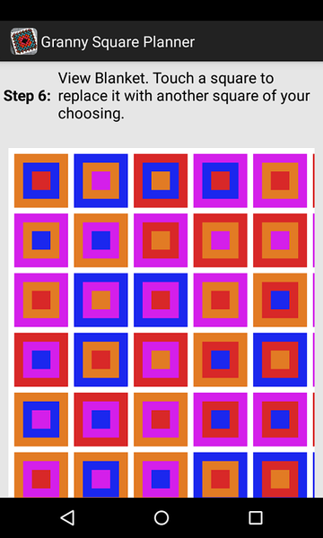 Granny Square Planner - Image screenshot of android app