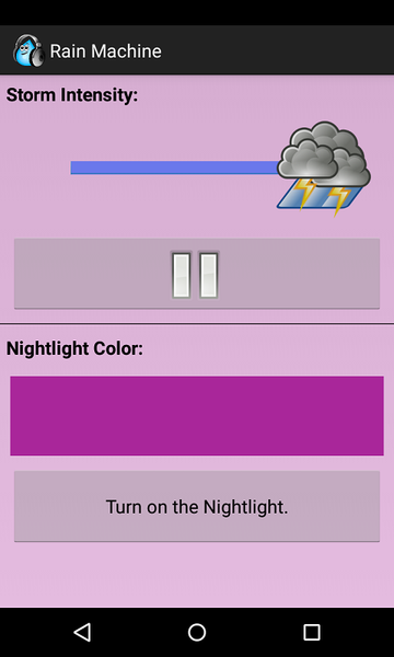 Rain Machine & Night Light - Image screenshot of android app