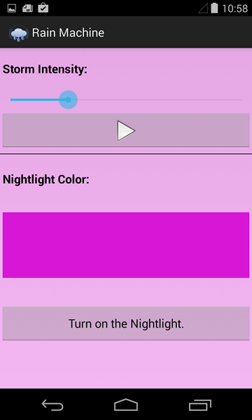 Rain Machine & Night Light - Image screenshot of android app
