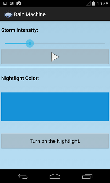 Rain Machine & Night Light - Image screenshot of android app
