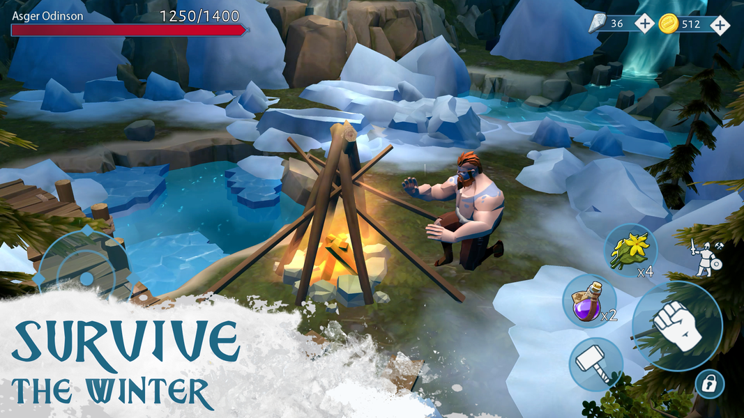 Vinland Tales・ Viking Survival - Gameplay image of android game