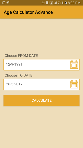 Age Calculator Advance - Image screenshot of android app