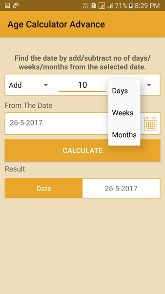Age Calculator Advance - Image screenshot of android app