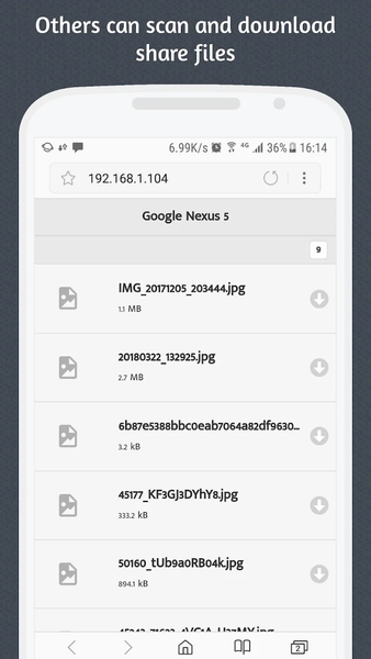 File Send - Share and Transfer - Image screenshot of android app