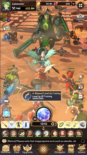 Summoners War: Rush - Gameplay image of android game