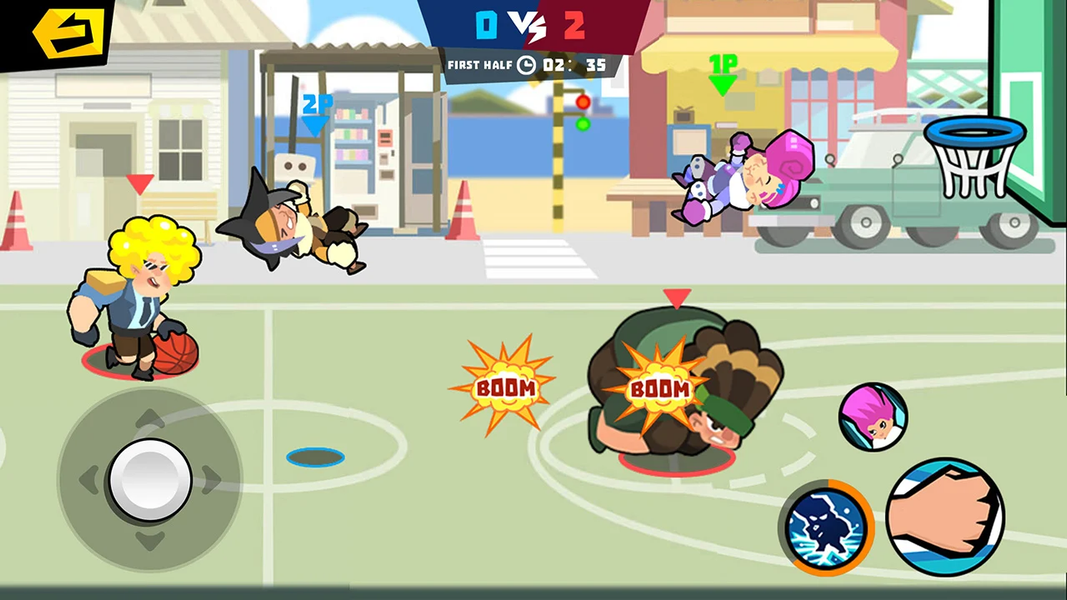 Combat Basketball- Sharp War - Gameplay image of android game
