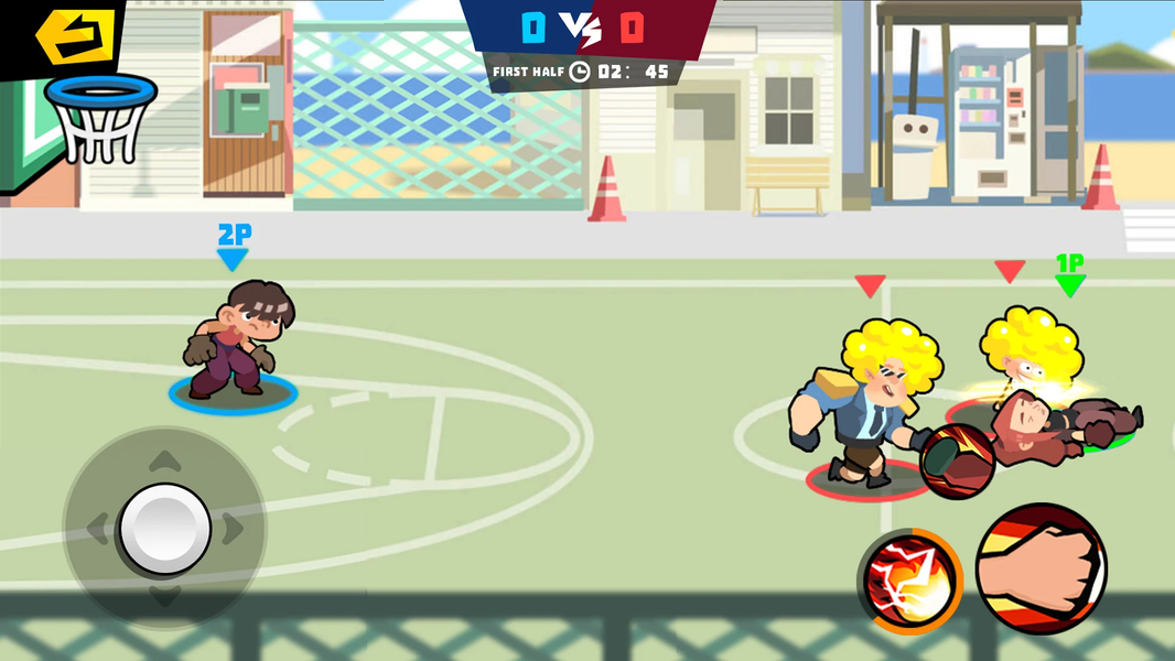 Combat Basketball- Sharp War - Gameplay image of android game
