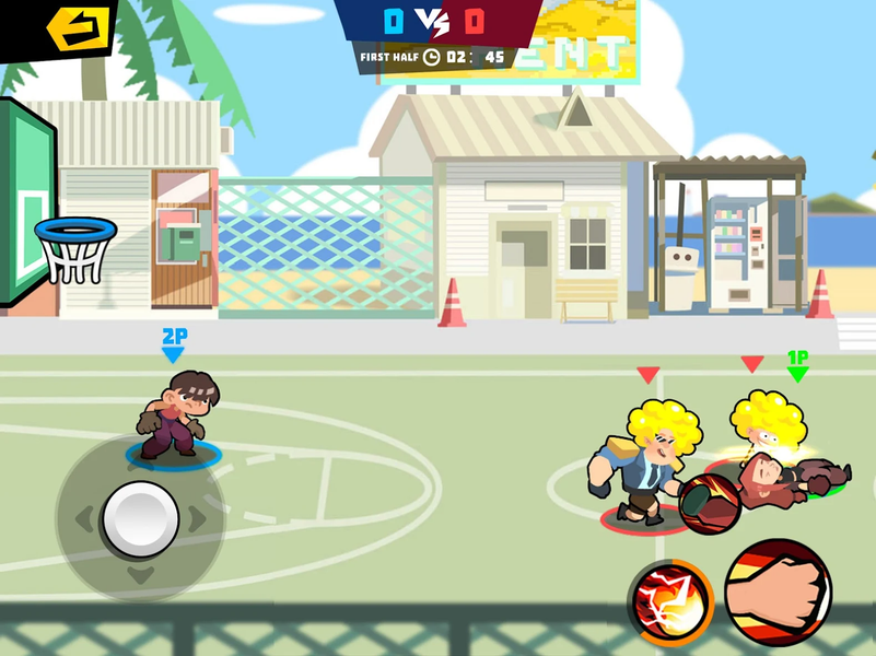Combat Basketball- Sharp War - Gameplay image of android game