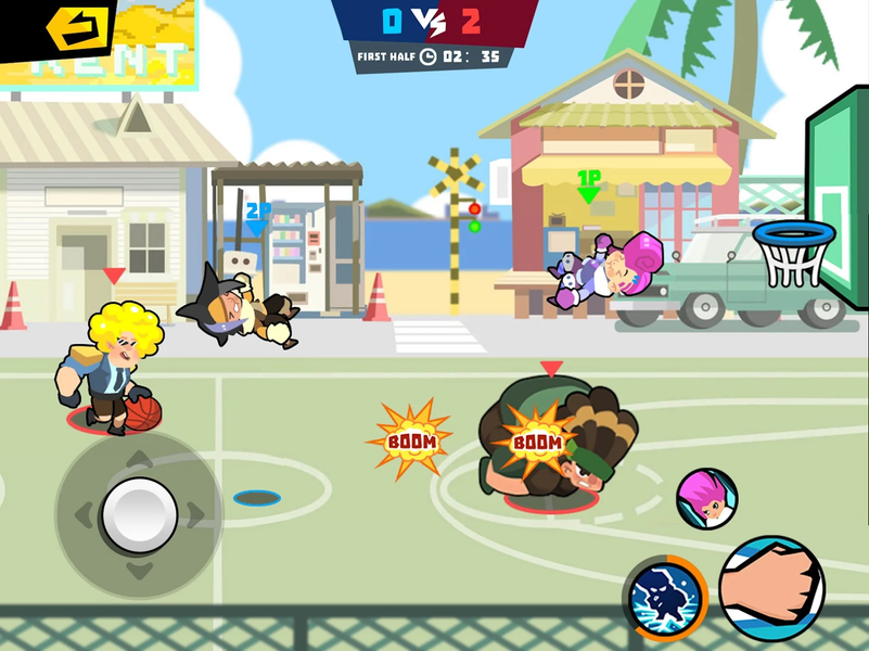 Combat Basketball- Sharp War - Gameplay image of android game