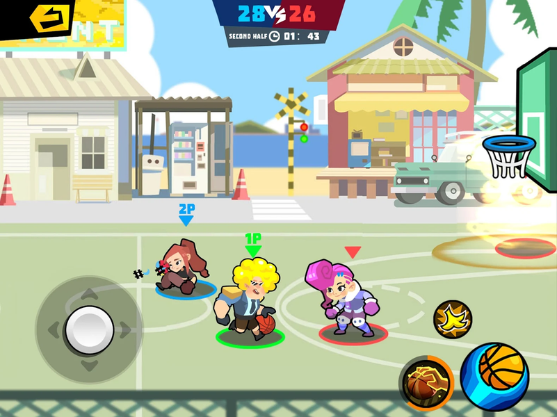 Combat Basketball- Sharp War - Gameplay image of android game