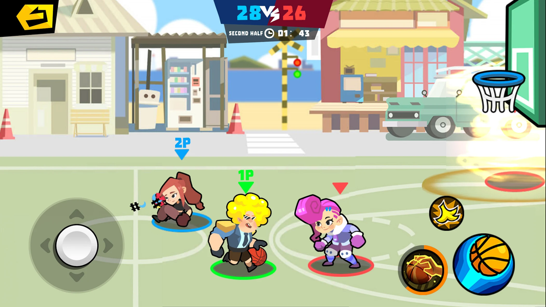 Combat Basketball- Sharp War - Gameplay image of android game