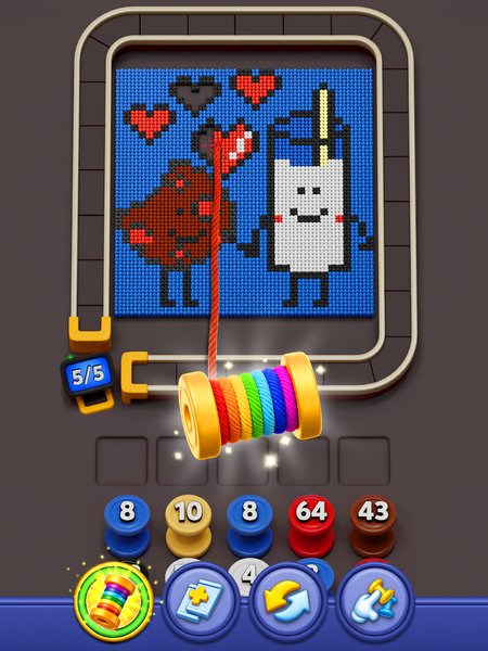 Yarn Loop - Gameplay image of android game