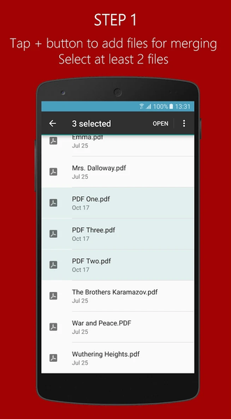 PDF Merge - Image screenshot of android app