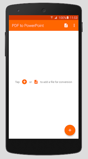 PDF to PowerPoint - Image screenshot of android app