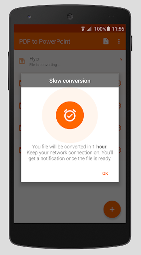 PDF to PowerPoint - Image screenshot of android app