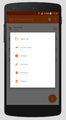 PDF to PowerPoint - Image screenshot of android app