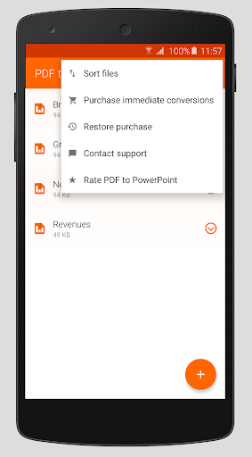 PDF to PowerPoint - Image screenshot of android app