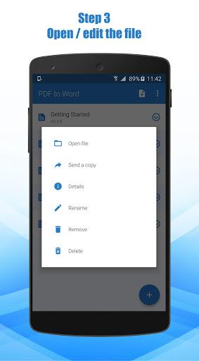PDF to Word Converter - Image screenshot of android app