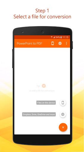 PowerPoint to PDF - Image screenshot of android app