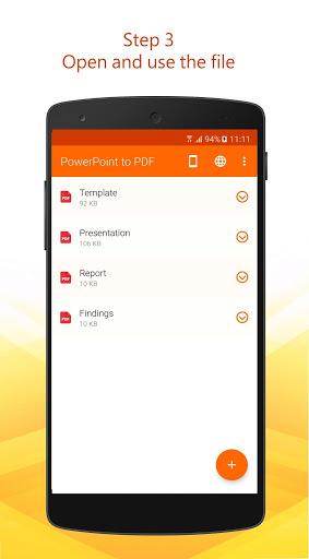 PowerPoint to PDF - عکس برنامه موبایلی اندروید