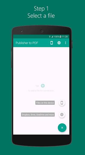 Publisher to PDF - Image screenshot of android app