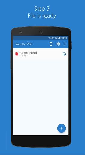 Word to PDF - Image screenshot of android app