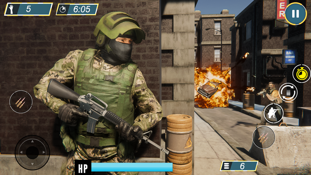 Command Cover Fire Strike - Gameplay image of android game