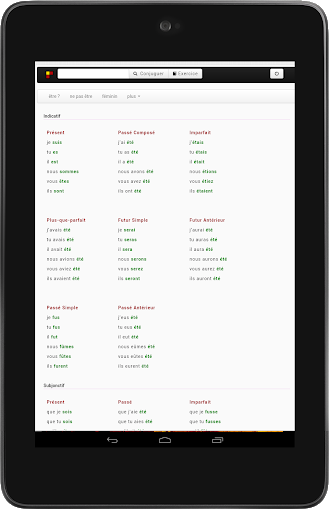 French Conjugation - Image screenshot of android app