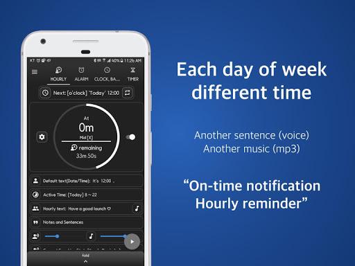 Speaking Alarm Clock - Hourly - Image screenshot of android app