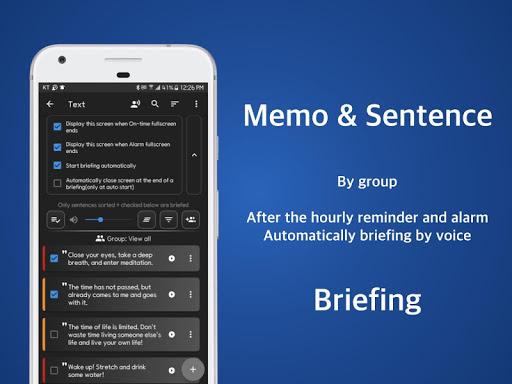 Speaking Alarm Clock - Hourly - عکس برنامه موبایلی اندروید