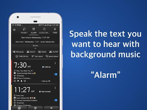 Speaking Alarm Clock - Hourly - عکس برنامه موبایلی اندروید