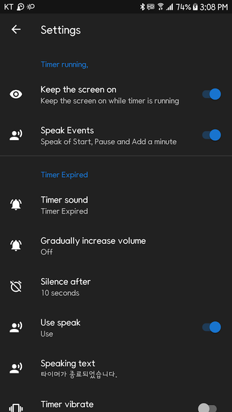 Speaking Timer Voice Stopwatch - عکس برنامه موبایلی اندروید