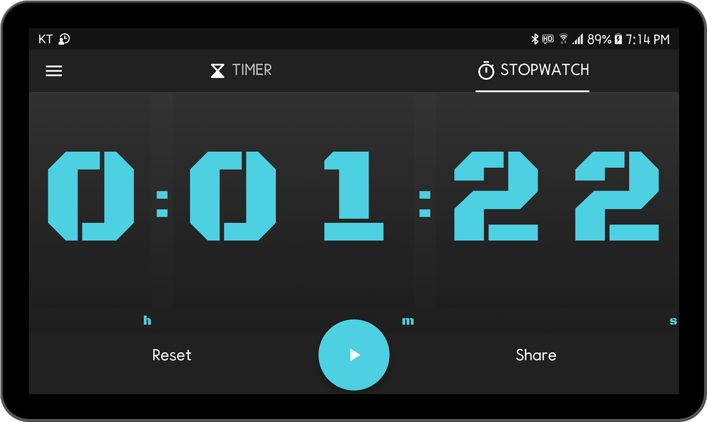 Speaking Timer Voice Stopwatch - عکس برنامه موبایلی اندروید