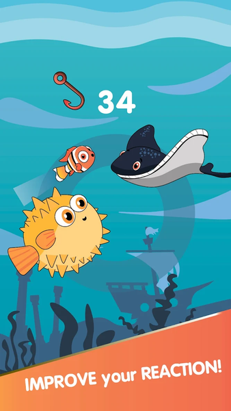 Fish Eat Worms: Tap Tap Arcade - عکس بازی موبایلی اندروید