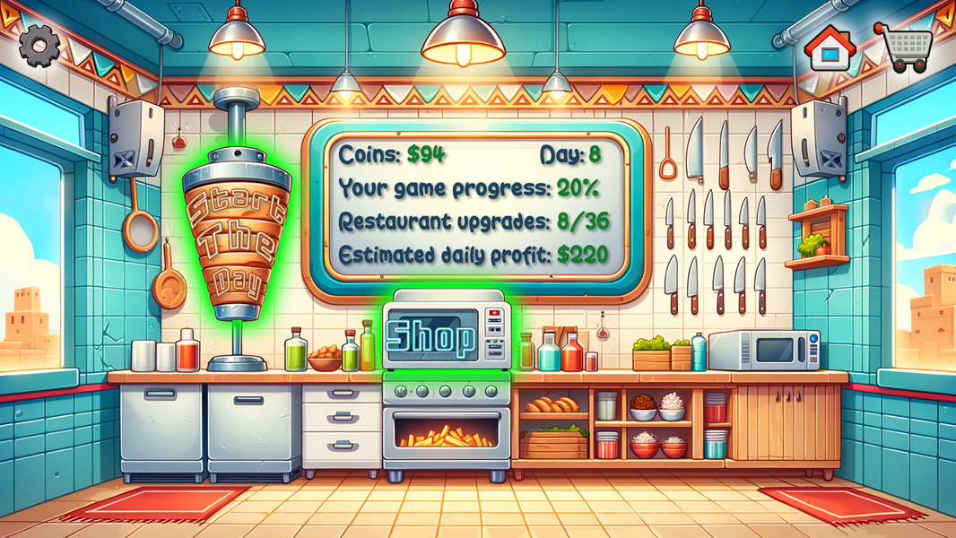 Shawarma Legend - Gameplay image of android game