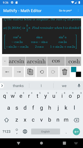 Mathify - AI Math Editor - Image screenshot of android app